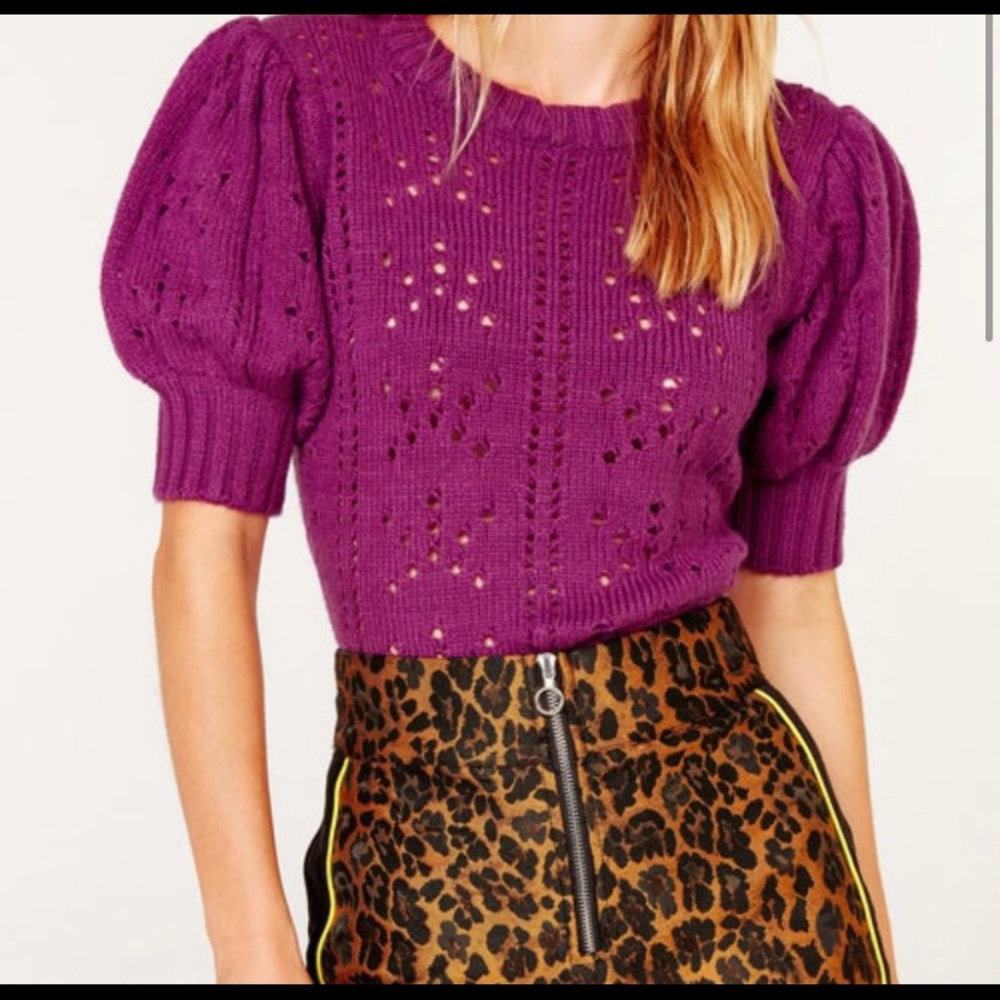 For love and lemons puff sleeve sweater